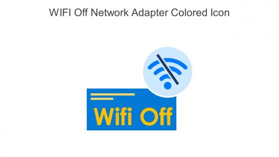WIFI Off Network Adapter Colored Icon In Powerpoint Pptx Png And Editable Eps Format