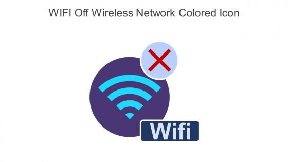 WIFI Off Wireless Network Colored Icon In Powerpoint Pptx Png And Editable Eps Format