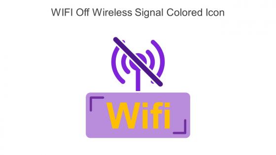 WIFI Off Wireless Signal Colored Icon In Powerpoint Pptx Png And Editable Eps Format