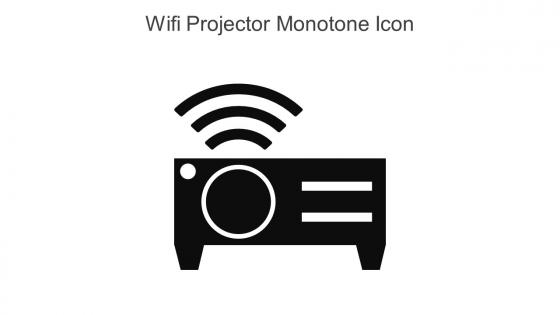 Wifi Projector Monotone Icon In Powerpoint Pptx Png And Editable Eps Format