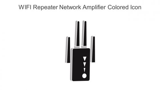 WIFI Repeater Network Amplifier Colored Icon In Powerpoint Pptx Png And Editable Eps Format