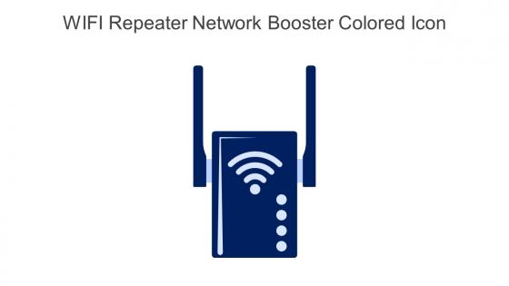 WIFI Repeater Network Booster Colored Icon In Powerpoint Pptx Png And Editable Eps Format