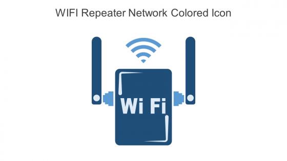 WIFI Repeater Network Colored Icon In Powerpoint Pptx Png And Editable Eps Format