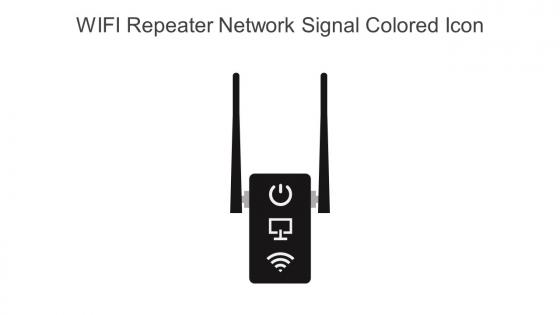 WIFI Repeater Network Signal Colored Icon In Powerpoint Pptx Png And Editable Eps Format
