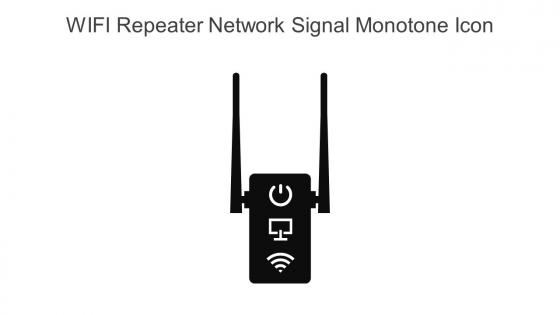 WIFI Repeater Network Signal Monotone Icon In Powerpoint Pptx Png And Editable Eps Format