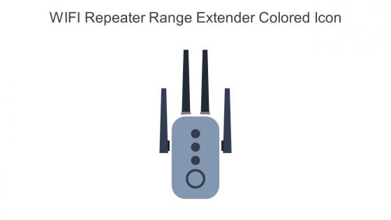WIFI Repeater Range Extender Colored Icon In Powerpoint Pptx Png And Editable Eps Format