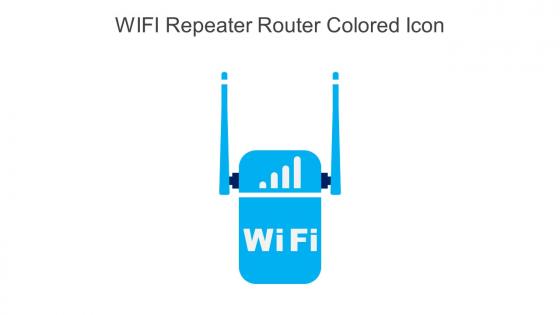 WIFI Repeater Router Colored Icon In Powerpoint Pptx Png And Editable Eps Format