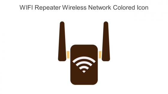 WIFI Repeater Wireless Network Colored Icon In Powerpoint Pptx Png And Editable Eps Format