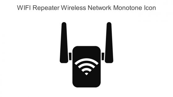 WIFI Repeater Wireless Network Monotone Icon In Powerpoint Pptx Png And Editable Eps Format