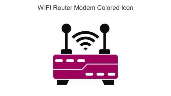 WIFI Router Modem Colored Icon In Powerpoint Pptx Png And Editable Eps Format