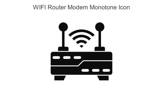 WIFI Router Modem Monotone Icon In Powerpoint Pptx Png And Editable Eps Format