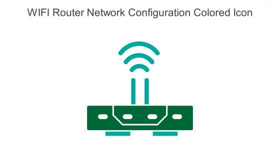 WIFI Router Network Configuration Colored Icon In Powerpoint Pptx Png And Editable Eps Format
