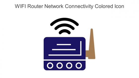 WIFI Router Network Connectivity Colored Icon In Powerpoint Pptx Png And Editable Eps Format