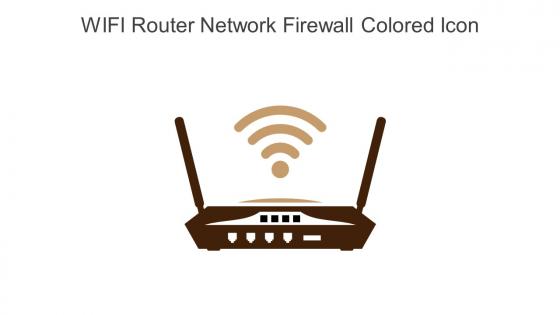 WIFI Router Network Firewall Colored Icon In Powerpoint Pptx Png And Editable Eps Format