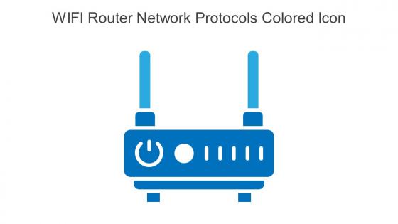 WIFI Router Network Protocols Colored Icon In Powerpoint Pptx Png And Editable Eps Format