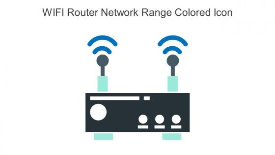 WIFI Router Network Range Colored Icon In Powerpoint Pptx Png And Editable Eps Format