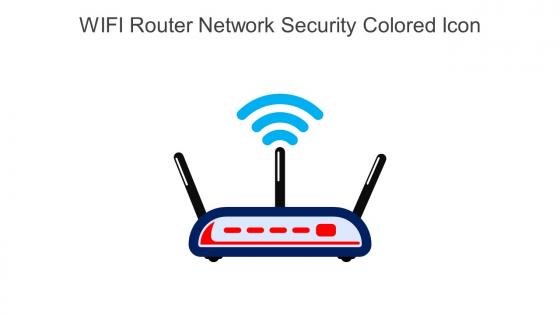 WIFI Router Network Security Colored Icon In Powerpoint Pptx Png And Editable Eps Format