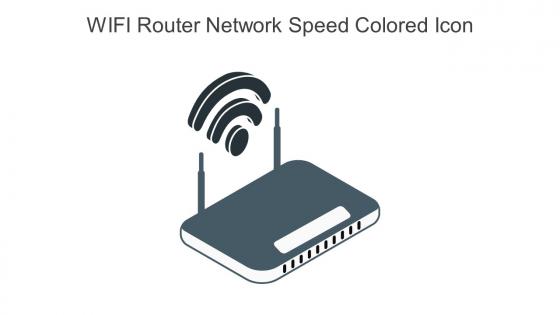 WIFI Router Network Speed Colored Icon In Powerpoint Pptx Png And Editable Eps Format