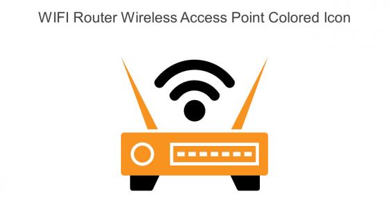 WIFI Router Wireless Access Point Colored Icon In Powerpoint Pptx Png And Editable Eps Format