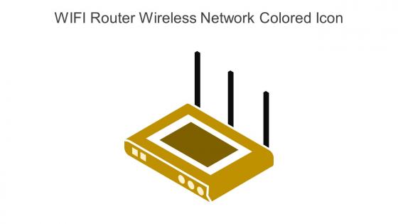 WIFI Router Wireless Network Colored Icon In Powerpoint Pptx Png And Editable Eps Format