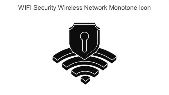 WIFI Security Wireless Network Monotone Icon In Powerpoint Pptx Png And Editable Eps Format
