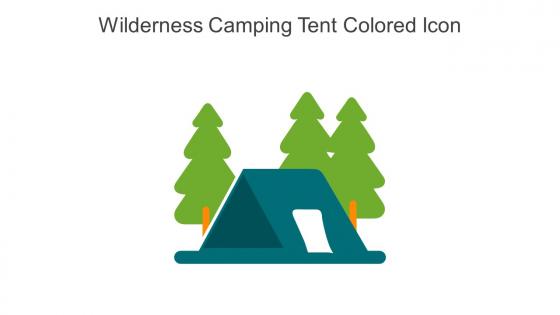 Wilderness Camping Tent Colored Icon In Powerpoint Pptx Png And Editable Eps Format