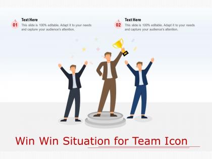 Win win situation for team icon