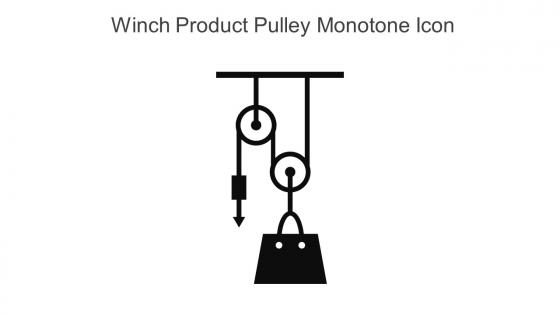 Winch Product Pulley Monotone Icon In Powerpoint Pptx Png And Editable Eps Format