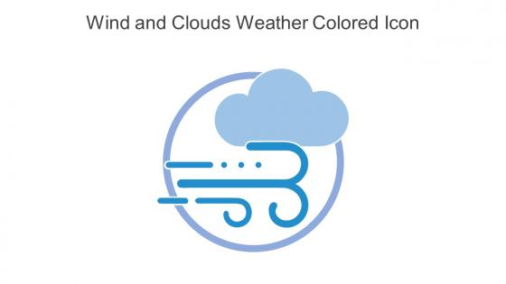 Wind And Clouds Weather Colored Icon In Powerpoint Pptx Png And Editable Eps Format