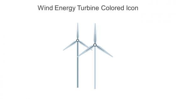 Wind Energy Turbine Colored Icon In Powerpoint Pptx Png And Editable Eps Format