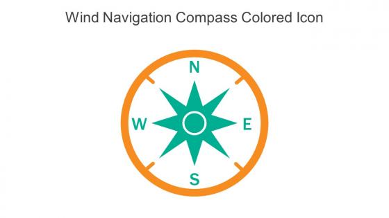 Wind Navigation Compass Colored Icon In Powerpoint Pptx Png And Editable Eps Format