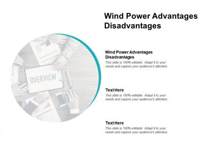 Wind power advantages disadvantages ppt powerpoint presentation infographic template outfit cpb