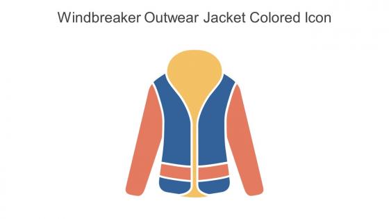 Windbreaker Outwear Jacket Colored Icon In Powerpoint Pptx Png And Editable Eps Format
