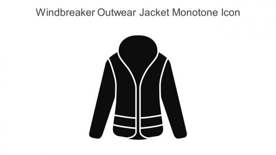 Windbreaker Outwear Jacket Monotone Icon In Powerpoint Pptx Png And Editable Eps Format