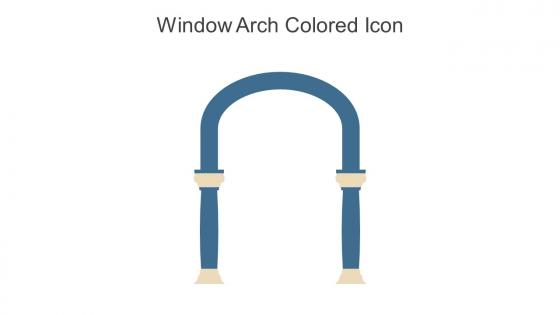 Window Arch Colored Icon In Powerpoint Pptx Png And Editable Eps Format