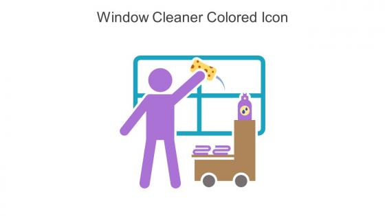 Window Cleaner Colored Icon In Powerpoint Pptx Png And Editable Eps Format