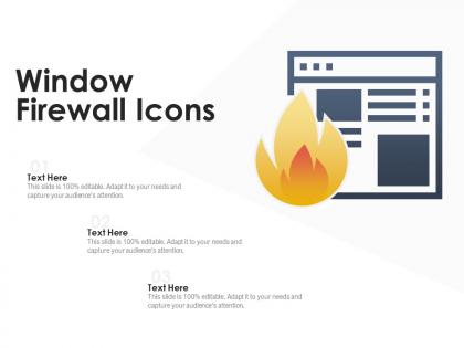 Window firewall icons