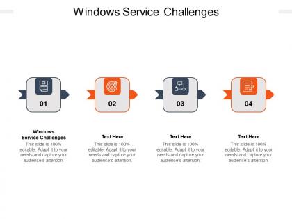 Windows service challenges ppt powerpoint presentation model graphics design cpb