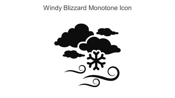 Windy Blizzard Monotone Icon In Powerpoint Pptx Png And Editable Eps Format