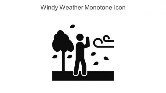 Windy Weather Monotone Icon In Powerpoint Pptx Png And Editable Eps Format