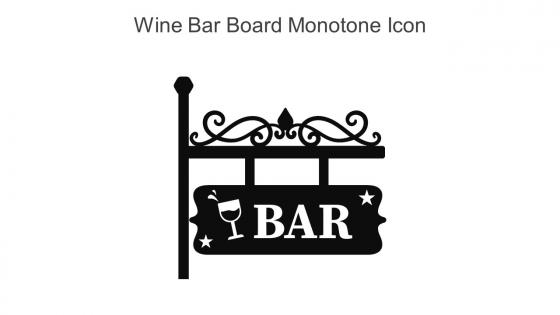 Wine Bar Board Monotone Icon In Powerpoint Pptx Png And Editable Eps Format