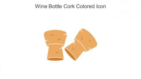 Wine Bottle Cork Colored Icon In Powerpoint Pptx Png And Editable Eps Format