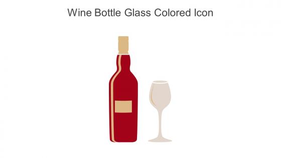 Wine Bottle Glass Colored Icon In Powerpoint Pptx Png And Editable Eps Format
