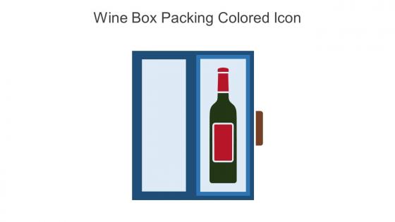 Wine Box Packing Colored Icon In Powerpoint Pptx Png And Editable Eps Format