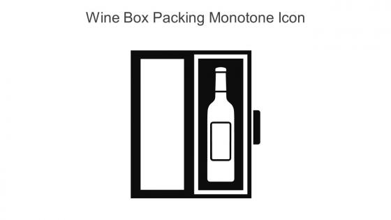 Wine Box Packing Monotone Icon In Powerpoint Pptx Png And Editable Eps Format