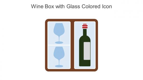 Wine Box With Glass Colored Icon In Powerpoint Pptx Png And Editable Eps Format