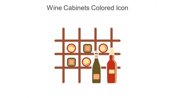 Wine Cabinets Colored Icon In Powerpoint Pptx Png And Editable Eps Format