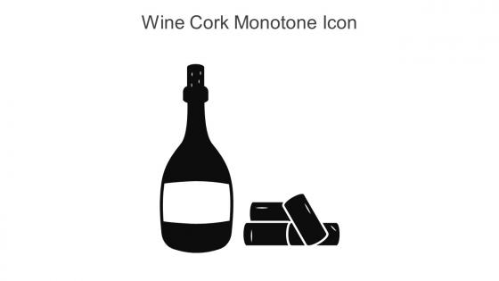 Wine Cork Monotone Icon In Powerpoint Pptx Png And Editable Eps Format