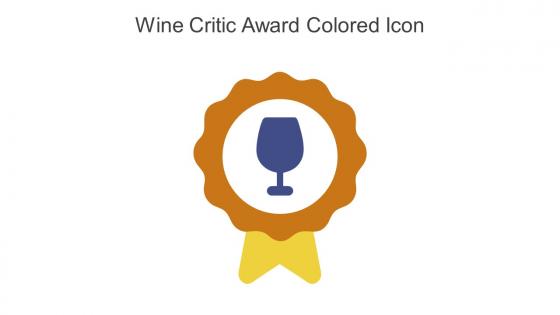 Wine Critic Award Colored Icon In Powerpoint Pptx Png And Editable Eps Format