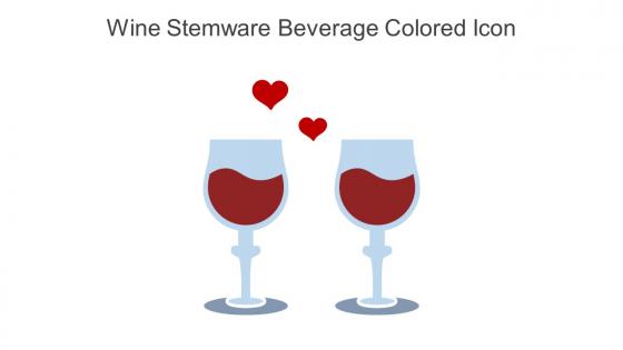Wine Stemware Beverage Colored Icon In Powerpoint Pptx Png And Editable Eps Format